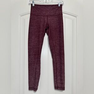 Lululemon High Times Pant in Heathered Bordeaux Drama Size 6